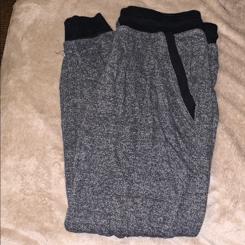 Grey and Black Joggers